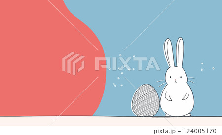 Whimsical Bunny and Egg Whimsical Bunny and Egg 124005170