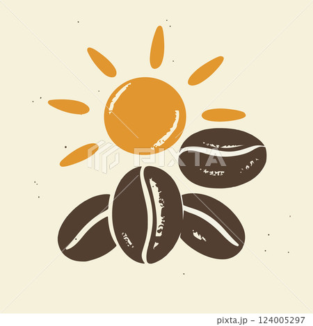 Coffee Beans and Sun 124005297