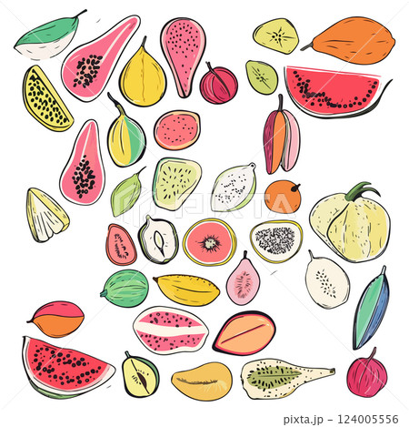 Colorful Fruit Collection 124005556