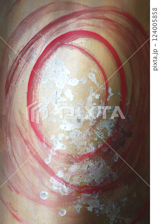 銅を含んだ塗料で描いたオリジナル抽象画 124005858