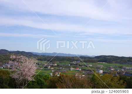兵庫県洲本市 サンセットパーク五色・夕日が丘公園から鳥飼浦の風景を望む 兵庫県洲本市 サンセットパーク五色・夕日が丘公園から鳥飼浦の風景を望む 124005903