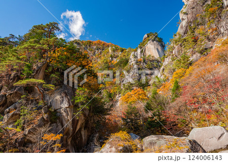 （山梨県）秋の昇仙峡・覚円峰（かくえんぽう） 124006143