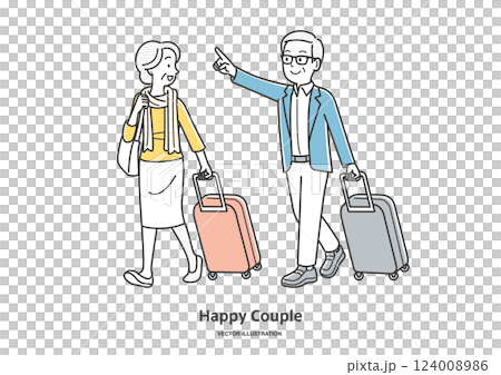 繼續旅行的資深夫婦 124008986