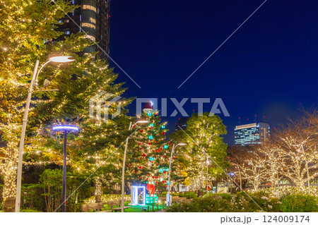 イルミネーションの東京ミッドタウン東京夜景 124009174