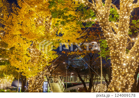 イルミネーションの東京ミッドタウン東京夜景 124009178