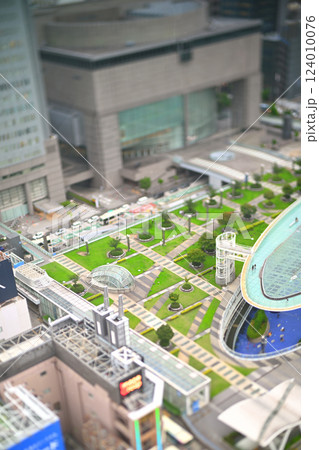 名古屋市東区の街並み ミニチュア風 名古屋市東区の街並み ミニチュア風 124010076