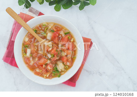 トマトのサルサソース・イメージ(材料｜トマト・玉ねぎ・青唐辛子など) 124010168