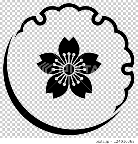 It is a family crest. It is called a snow moon flower. It is a family crest. It is called a snow moon flower. 124010368
