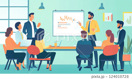 会議をする人々 124010728