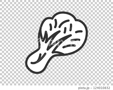 白菜圖示插圖(線描) 白菜圖示插圖(線描) 124010832