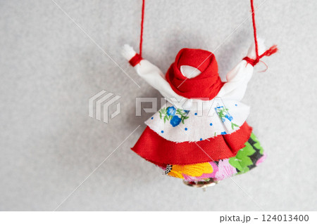 typical slavic doll talisman bereginya on wall 124013400