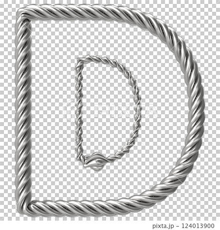 Font With number 3d render 124013900