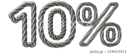 Font With number 3d render 124013911