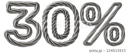 Font With number 3d render 124013915