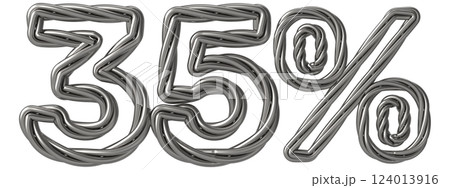 Font With number 3d render Font With number 3d render 124013916