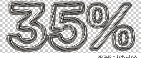 Font With number 3d render Font With number 3d render 124013916