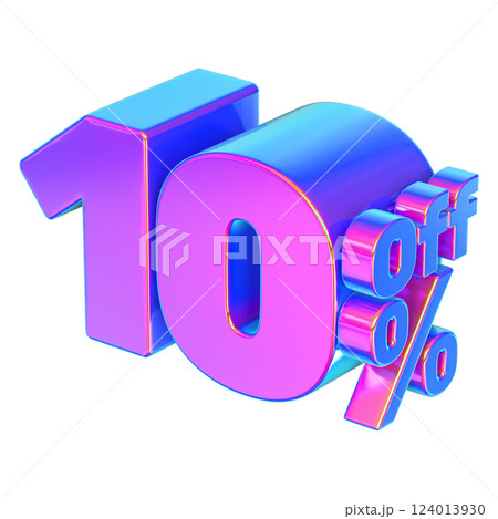 Font With number 3d render 124013930