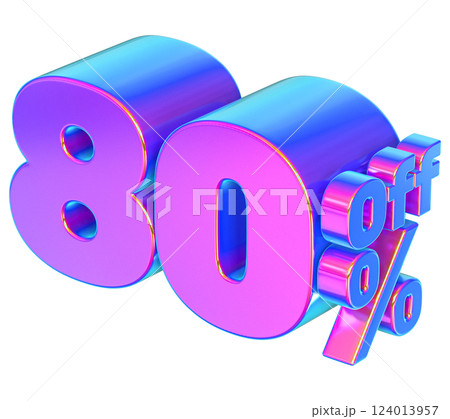 Font With number 3d render Font With number 3d render 124013957