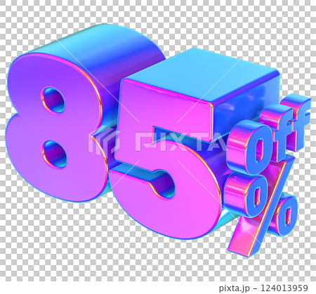Font With number 3d render Font With number 3d render 124013959
