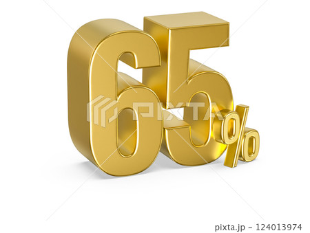 Font With number 3d render 124013974