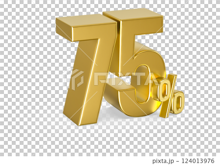 Font With number 3d render 124013976