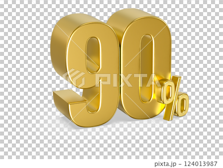 number 3d render 124013987