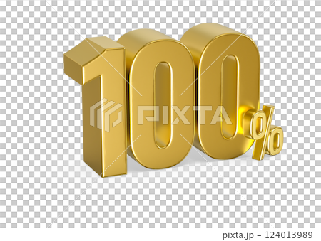 number 3d render 124013989
