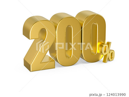 number 3d render 124013990