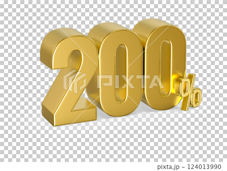 number 3d render 124013990
