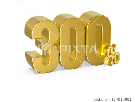 number 3d render 124013991