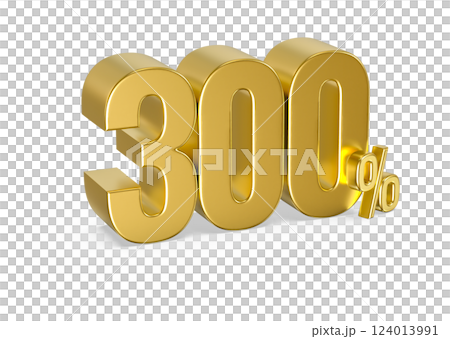 number 3d render 124013991