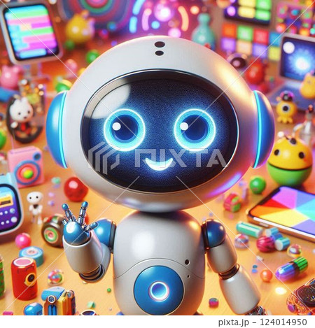 AIの技術と共に生活する人々。 124014950