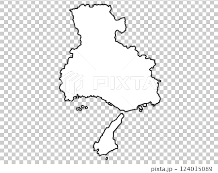 兵庫縣近畿略顯鬆散的白色地圖 124015089