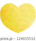 Heart yellow 124015512