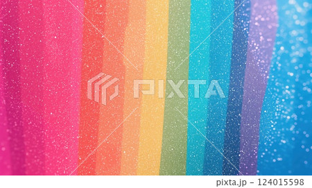 vibrant rainbow gradient with shimmering specks forming a colorful spectrum in a dreamy abstract backdrop copyspace concept of design, art, marketing 124015598