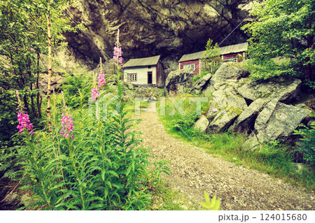 The Helleren houses in Jossingfjord, Norway The Helleren houses in Jossingfjord, Norway 124015680