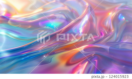 Ethereal holographic waves with a dynamic iridescent sheen 124015923