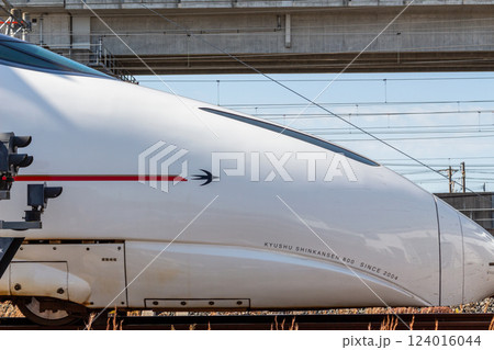 目の前を通過する九州新幹線【九州新幹線 熊本総合車両所】 目の前を通過する九州新幹線【九州新幹線 熊本総合車両所】 124016044
