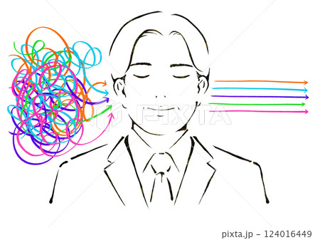 読解力が高いミドル男性のイメージ 読解力が高いミドル男性のイメージ 124016449