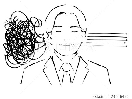 読解力が高いミドル男性のイメージ 読解力が高いミドル男性のイメージ 124016450