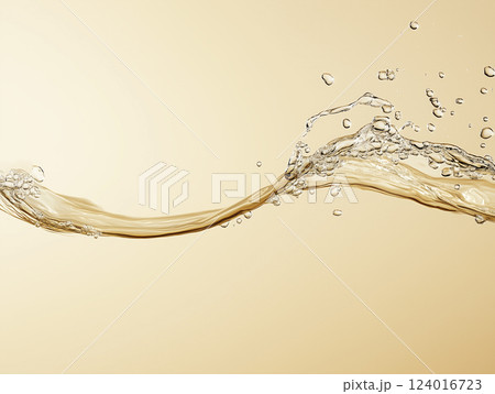 A wave of water with many small droplets A wave of water with many small droplets 124016723
