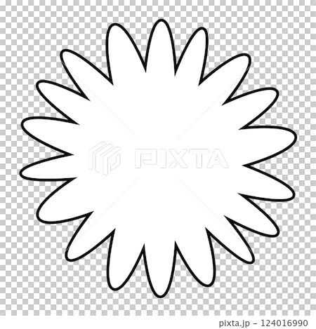 シンプルな吹き出しのイラスト シンプルな吹き出しのイラスト 124016990