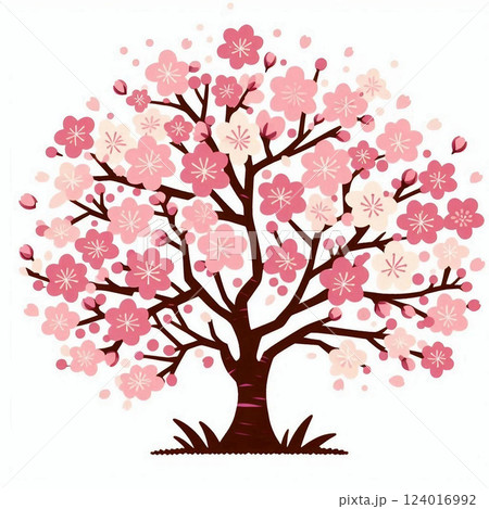 可愛い山桜 124016992