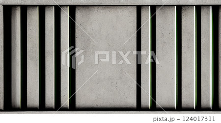 Gray rough concrete stone texture grunge rough wall panoramic background - AI generated image Gray rough concrete stone texture grunge rough wall panoramic background - AI generated image 124017311