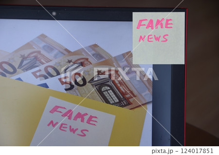 Fake news, HOAX political internet social network concept. 124017851