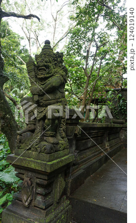 Statue at Ubud Monkey Forest - a sanctuary which is home to three Hindu temples Padangtegal, Ubud, Bali, Indonesia Statue at Ubud Monkey Forest - a sanctuary which is home to three Hindu temples Padangtegal, Ubud, Bali, Indonesia 124019140