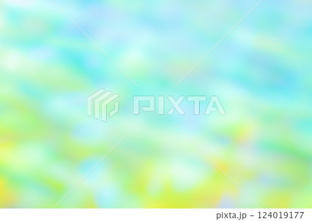 グリーンカラーで動きのあるイメージ　(写真素材) 124019177