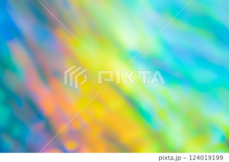 グリーンカラーで動きのあるイメージ　(写真素材) 124019199