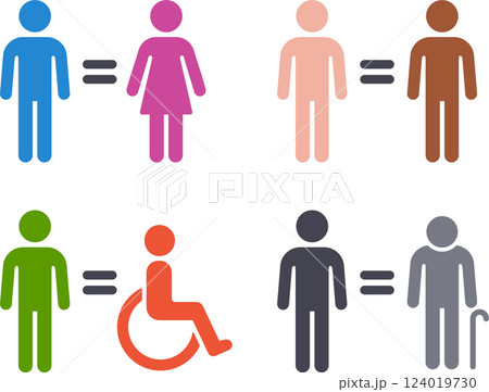 Equality symbols set 124019730