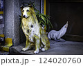 Ornamental ceramic dog and chicken Osaka, Japan 124020760